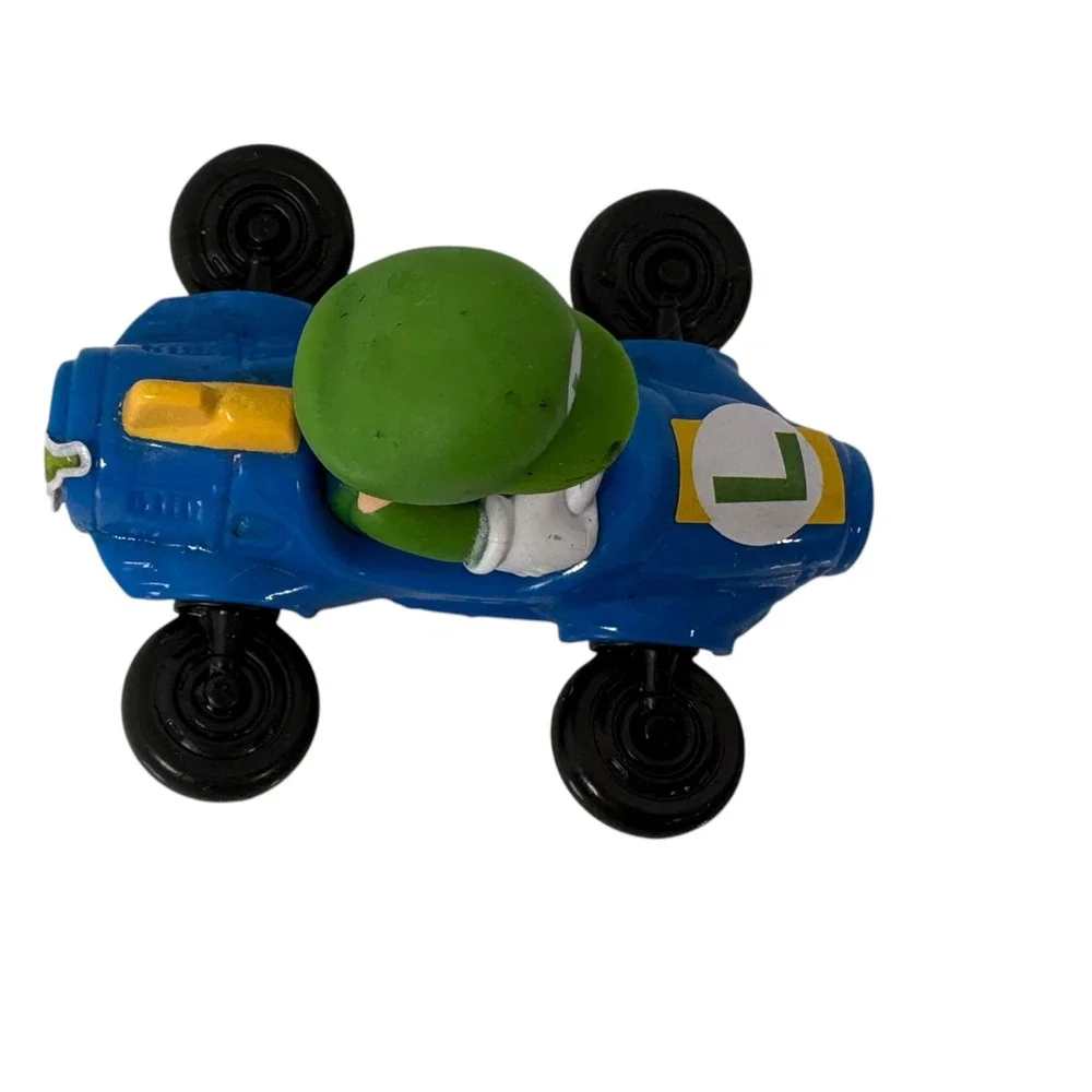 McDonalds Luigi Kart Toy Kids OS Blue Excellent Mario Kart 8 Deluxe 2024
